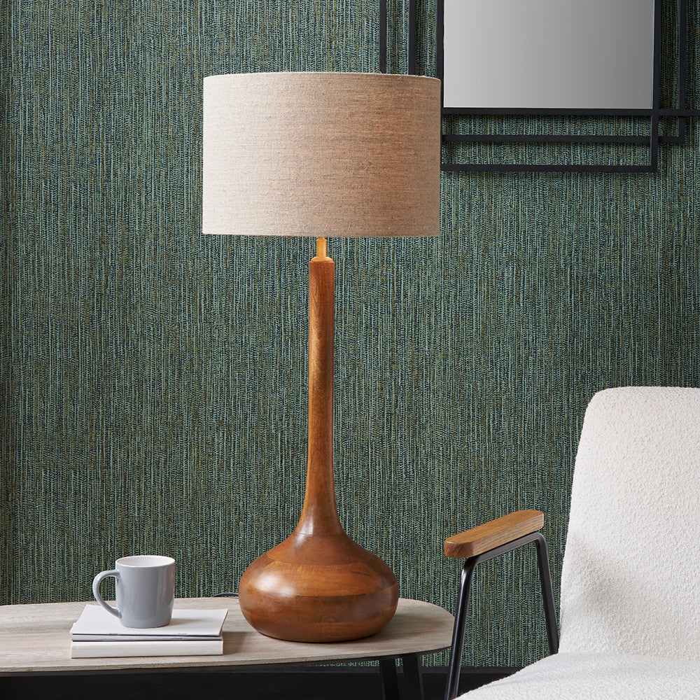 Toma Oiled Mango Wood Tall Table Lamp Base